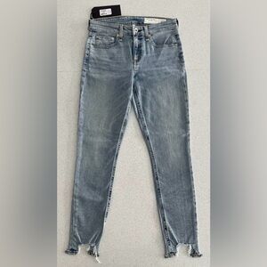 BNWT RAG & BONE LADIES MID-RISE ANKLE SKINNY BLUE JEANS, Size 26, $225